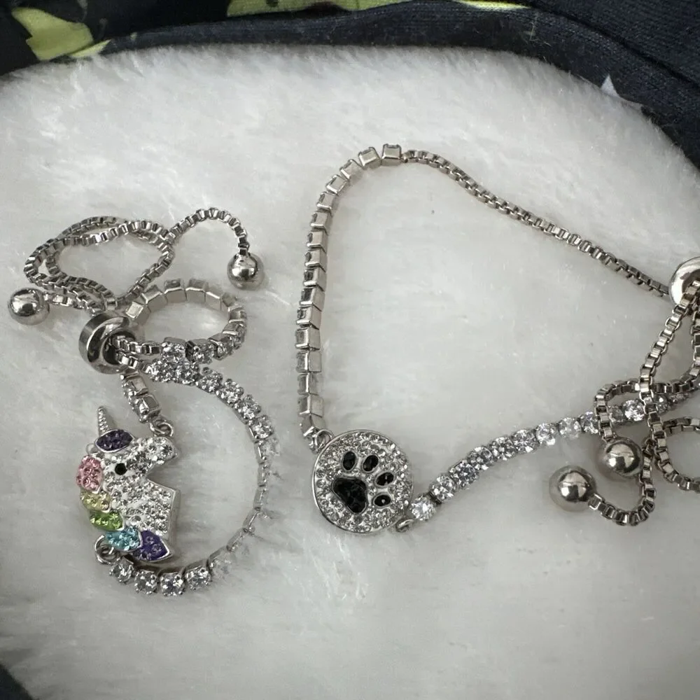 Little Girl Accessory Lot Avacodo Headband, Black Cat Keychain, Hair‎ clip Puppy